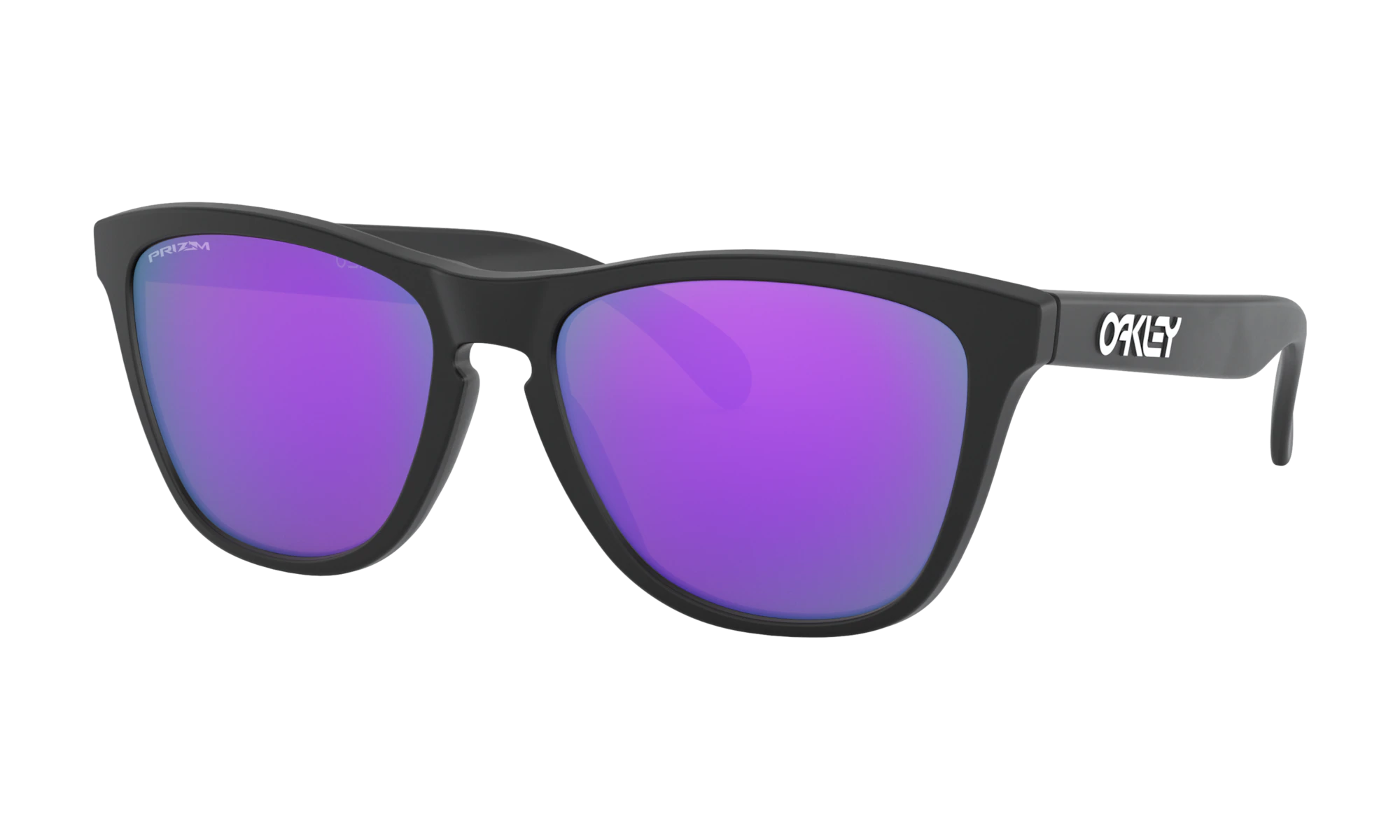 Oakley Frogskins Matte Black Prizm Violet Sunglasses